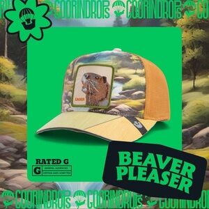 ⭐️NIB Limited Edition Goorin Brothers “Eager” Beaver Trucker Hat